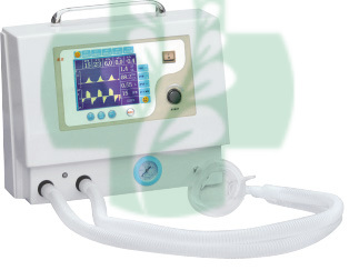 Portable ventilator for ambulance car