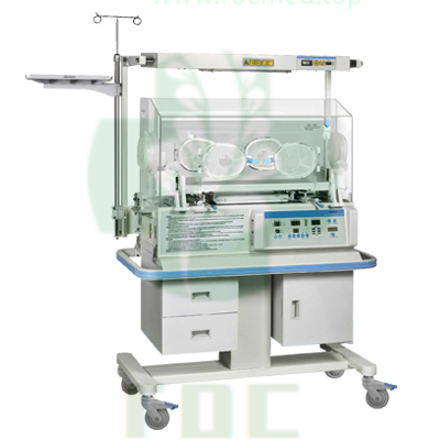 Neonatal hospital use incubator with drawers