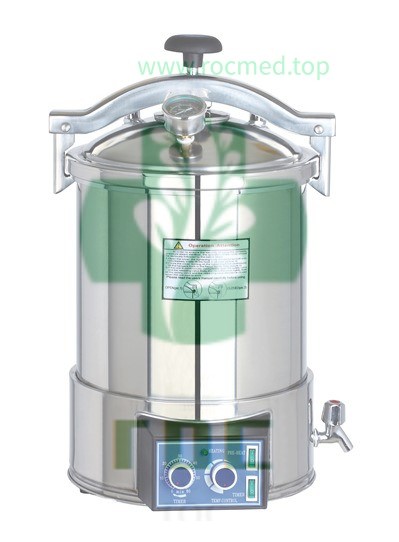 Portable pressure steam sterilizer