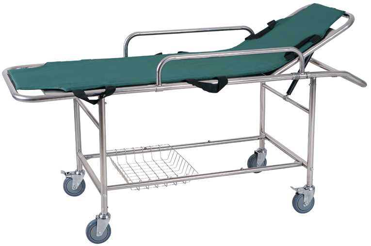 EM-D Stainles Steel Stretcher Trolley 