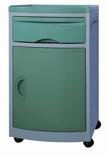 BDL02 with castors ABS clinic bedside cabinet