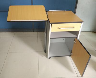 BDL012 Wooden Bedside Cabinet with Over bed Table
