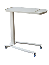 OB02C Steel column hospital overbed table