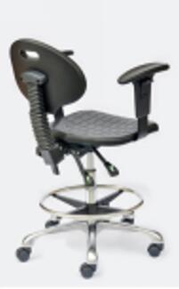 BDS06D Doctor Rotation Stool with footrest and armrest
