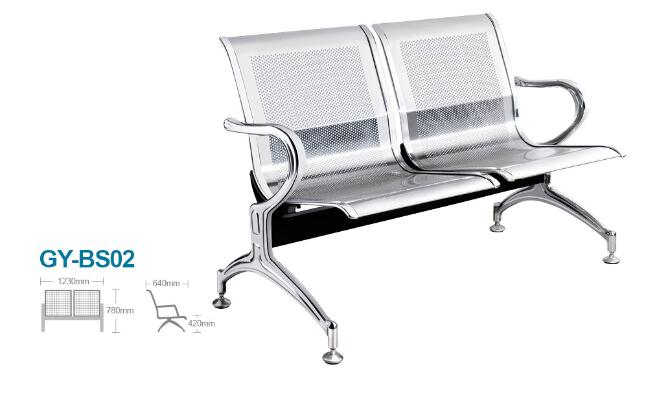 BW02 Two-seat Steel Waiting Chair