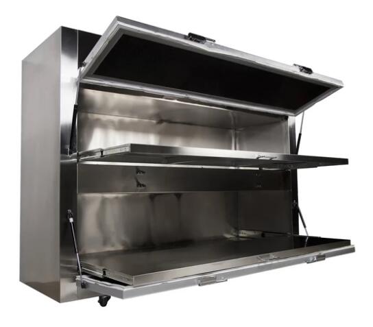 two body Mortuary Refrigerator, side loading 