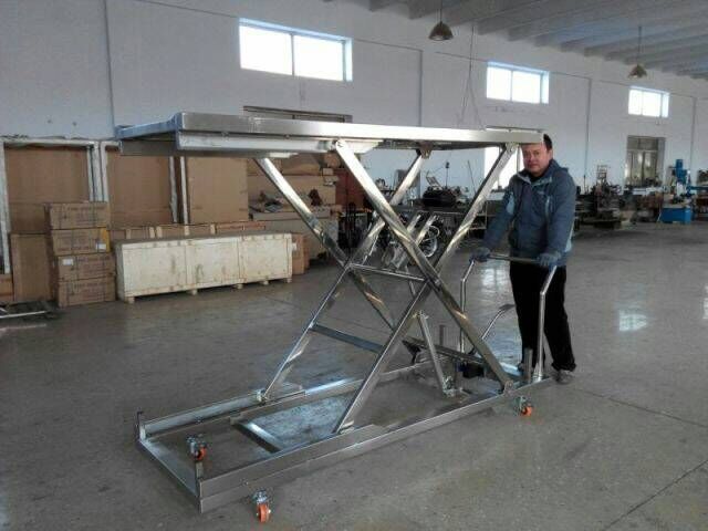 Stainless steel 304 Hydraulic mortuary body lifter