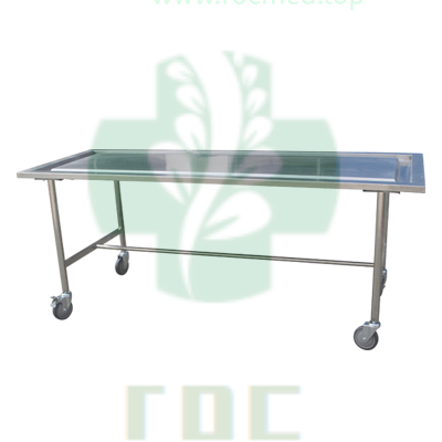 MF40A height fixed stainless steel embalming table