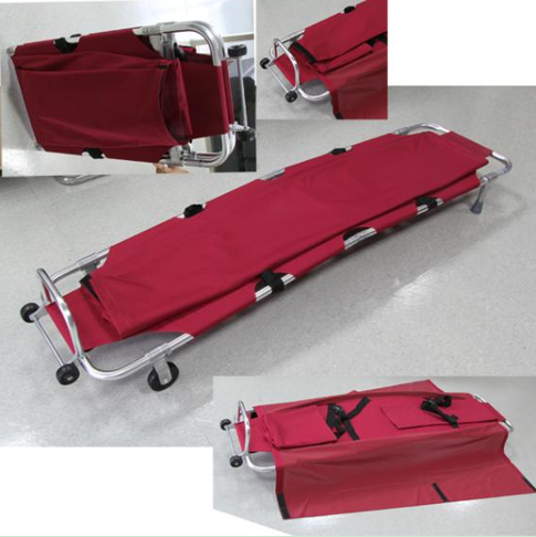 foldable funeral stretcher with body bag