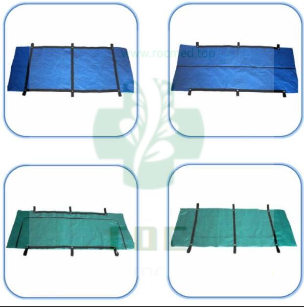  MFD01C non-woven fabric 110g body bag with 6 handles, Green Color