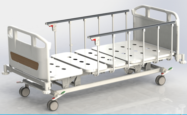 BE23 Three-Function Luxury European style Electric Bed with higher siderail