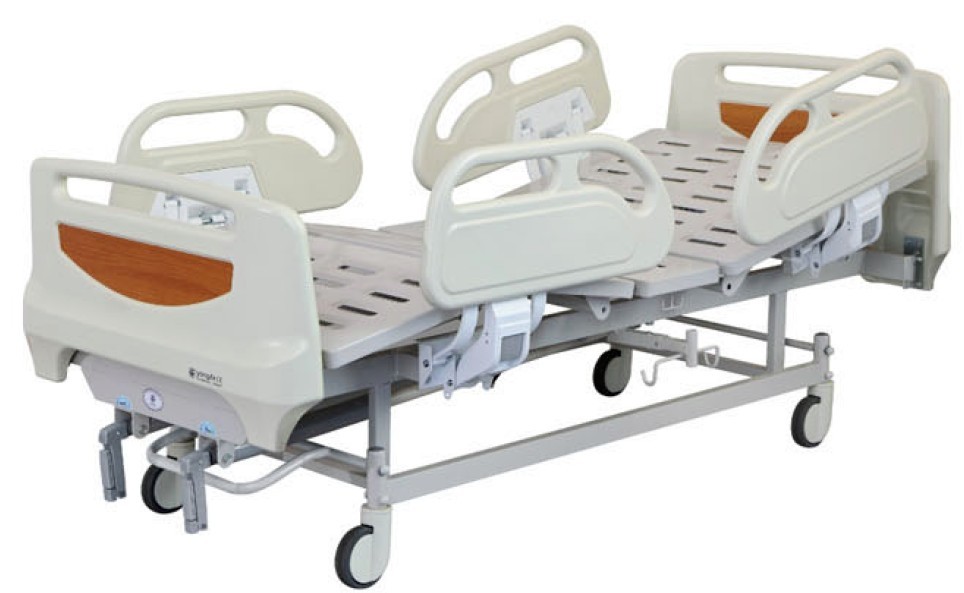 BM15 two functions pp siderail and central lock manual medical bed