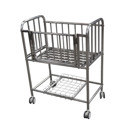 BT004 Stainless steel full length Baby Bassinet crib