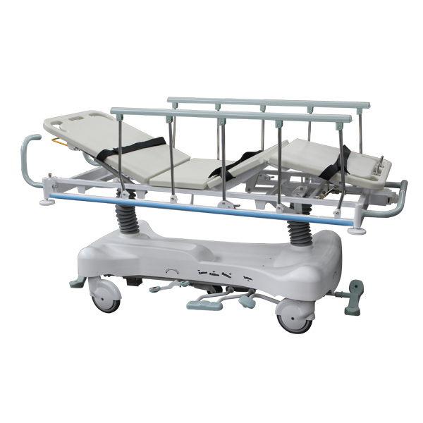 TC5A Double hydraulic oil pump hospital stretcher, PP bed surface