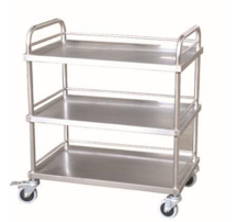 SS200 three layers stainless steel trolley