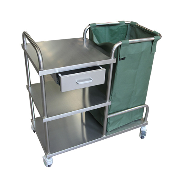 SS300 Stainless Steel dirty linen trolley