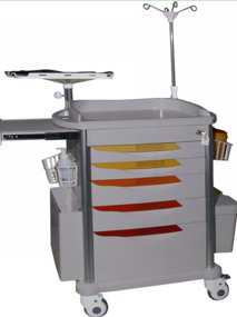 A-76076A ABS emergency trolley for clinic