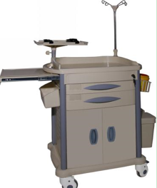 A-75073F Durable Hospital ABS Emergency Medical Nursing Trolley