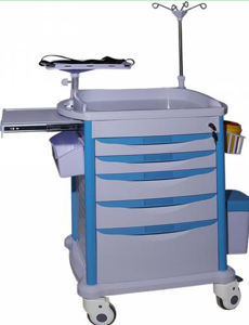 A-63072B Abs medical emergency trolley 
