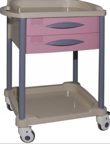 A-75073D2 two drawers hospital medicine trolley