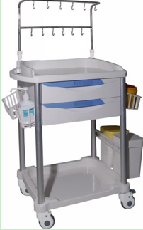 A-75076C2 Infusion trolley with Sharps baskets 