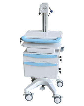 B-001A All in one computer cart with adjustable height with drawers