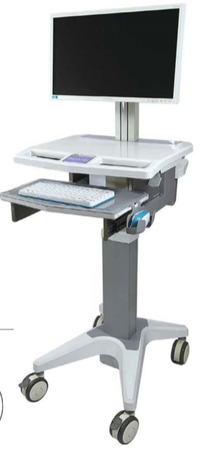 B-001D2 simple computer cart height adjustable