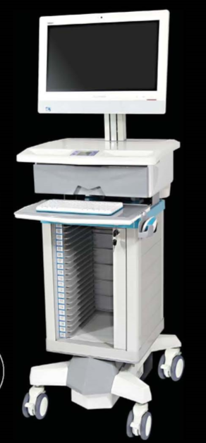 B-001F computer mobile workstation cart 
