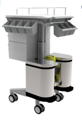 B-001H Multi-Function Hospital Mobile Nurse Cart 