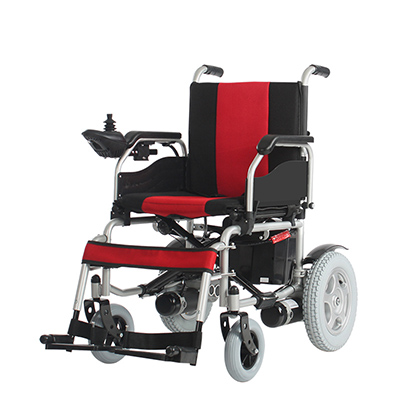Electromagnetic Brake Flip-up Armrest Electrical Handicapped Foldable Motor Electric Wheelchair