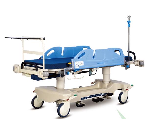 Rotating Siderail Drip and Puncture Manual Emergency Patient Transfer Stretcher Trolley