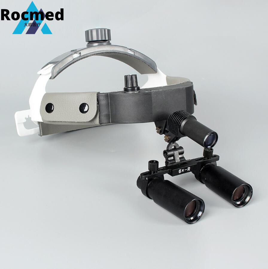 Factory Supply Magnifier Loupe LED Light Headlight Dental Loupe 2.5X/3.5X Glass Magnifier