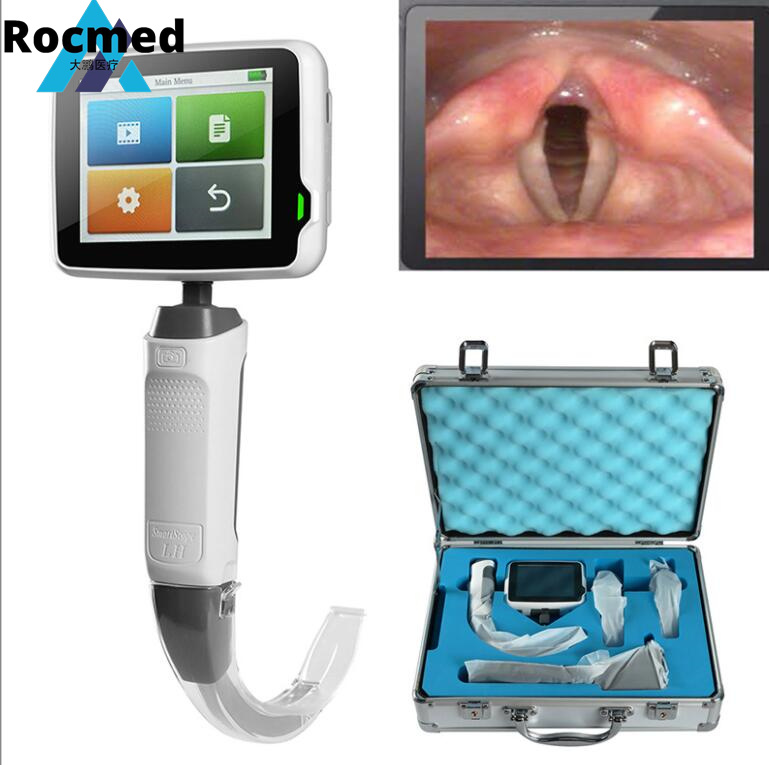 Video Laryngoscope Anesthesia Difficult Airway Intubation Anesthesia Video Laryngoscope for ICU Emergency Adult LED Cold Light