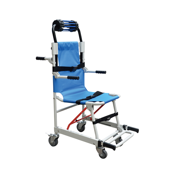 Emergency Transfer Manual Backrest Height Adjustable Stair Stretcher with Headrest