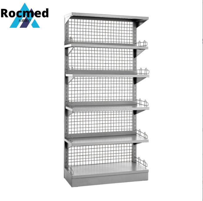 OEM ODM Customized China Manufacture Double Side Hospital Medical Stainless Steel Adjustable Component Medicine Shelf Pharmacy Tray Medicine Display Shelf