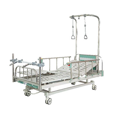 Manual Orthopedic Lumbar Traction Hospital Bed with Wheels