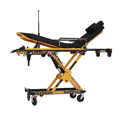 Hospital Medical Adjustable Patient Trolley Aluminum Alloy Electric Emergency Rescue Folding Patient Transfer Transport Ambulance Stretcher Price