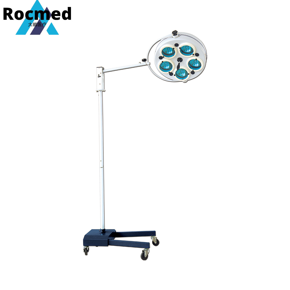 Movable Operating Theater 5 Reflector Operation Lamp Examination Light, Hospital Mobile Operating Ot Lamp for Examination Operating Theatre Room