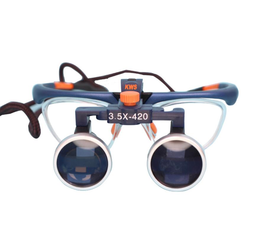 Dental Magnifier Medical Operation Surgery Plastic Surgery Medical Clinic 3W/5W 2.5X 3.5X 6X Loupe Surgical Headlight with Myopia Presbyopia Lens Optional