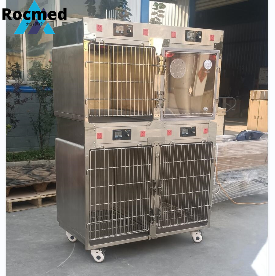 Stainless Steel Infrared Cage for Vet and Pet Shop/Hot Selling Veterinary Cages Stainless Steel Vet Cages Stainless Steel Cages for Vet Hospital Clinic