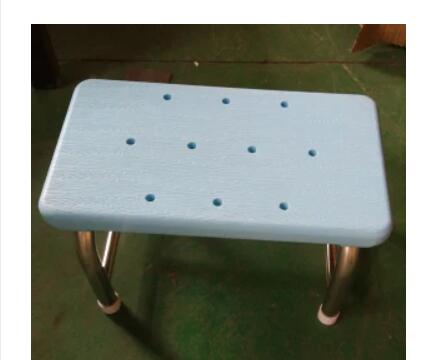 Stainless Steel Portable Medical Hospital Footstool Nursing Single Layer One Foot Step Stool with PU Surface