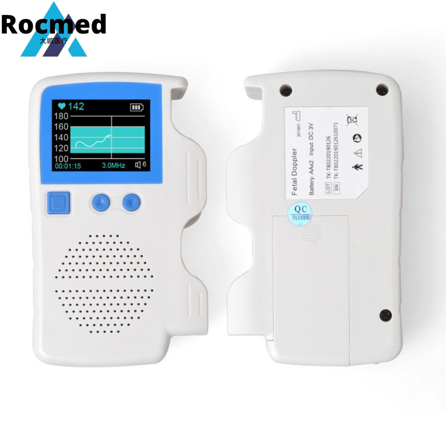 Big LCD Screen Pocket Fetal Doppler Ultrasound Baby Heart Detector Fetal Doppler/Heart Rate Monitor Home Pregnancy Baby Fetal Portable Heart Rate Detector Price