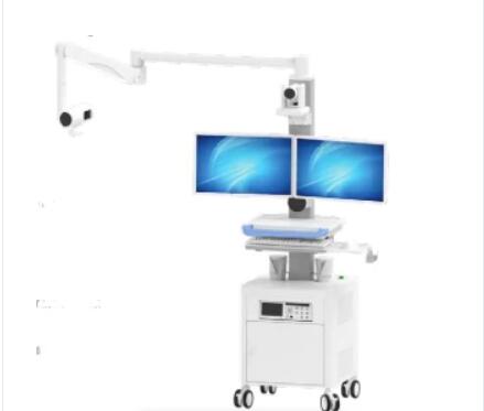 Computer Mobile Long Arm Toperation Room Teaching Workstation Cart Trolley for Consultation