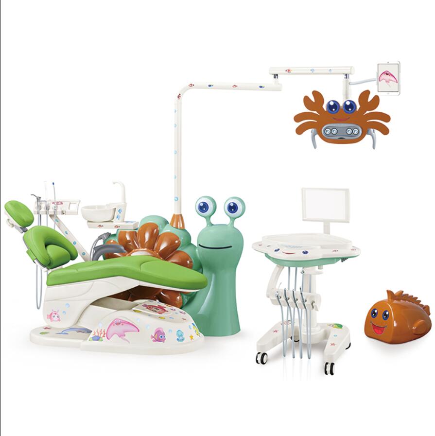 Children Kids Dental Chair with LED Lamp Colourful Cartoon Design