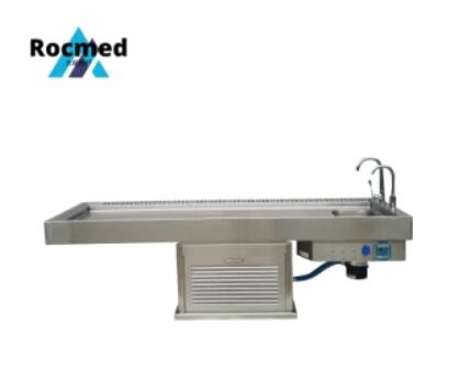 Forensic Postmortem Anatomy Corpse Cadave Hospital Dissecting Table Dissection Table Mortuary Funeral Full Stainless Steel Movable Autopsy Table Price