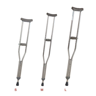 Portable Folding Lightweight Aluminum Safe Underarm Walking Stick Non-Slip Forearm Elbow Hand Axilla Crutches Height Adjustable for Elderly